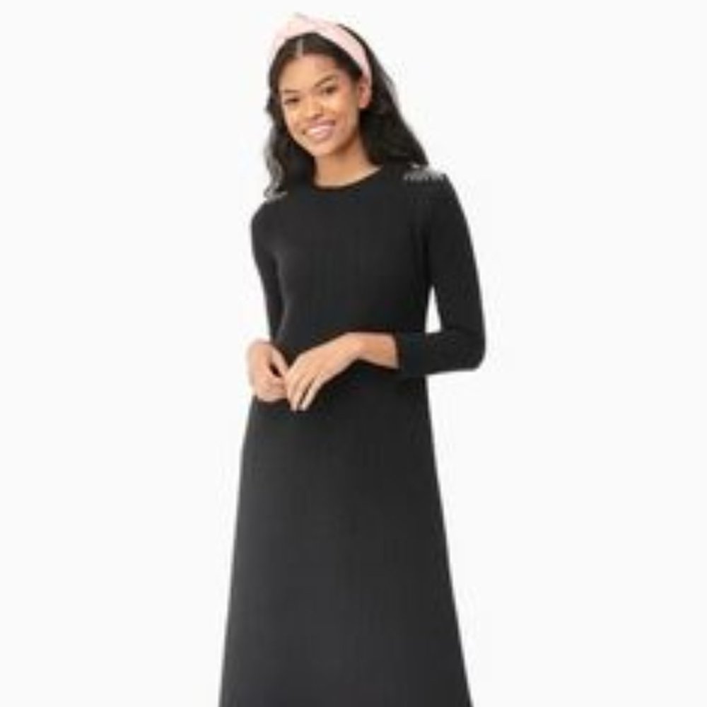Tuckernuck Black Quilted Harper Dress